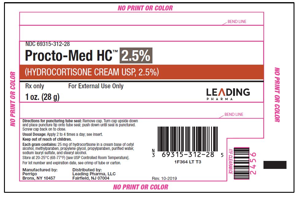 PROCTOSOL HC CR 2.5% 28.35GM
