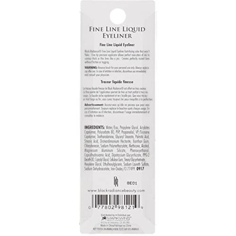 Black Radiance Fine Line Liquid Eyeliner - Fine Black