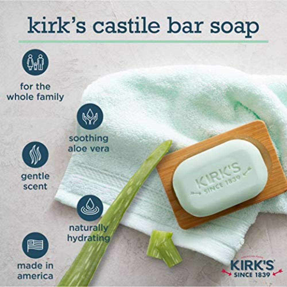 KIRK'S NATURAL CSTL SOAP BAR,LAV VANILLA
