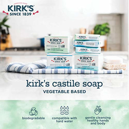 KIRK'S NATURAL CASTILE SOAP BAR,ORIGINAL