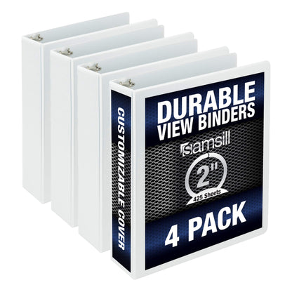 samsill Durable View Binder - Assorted Colors, 2"