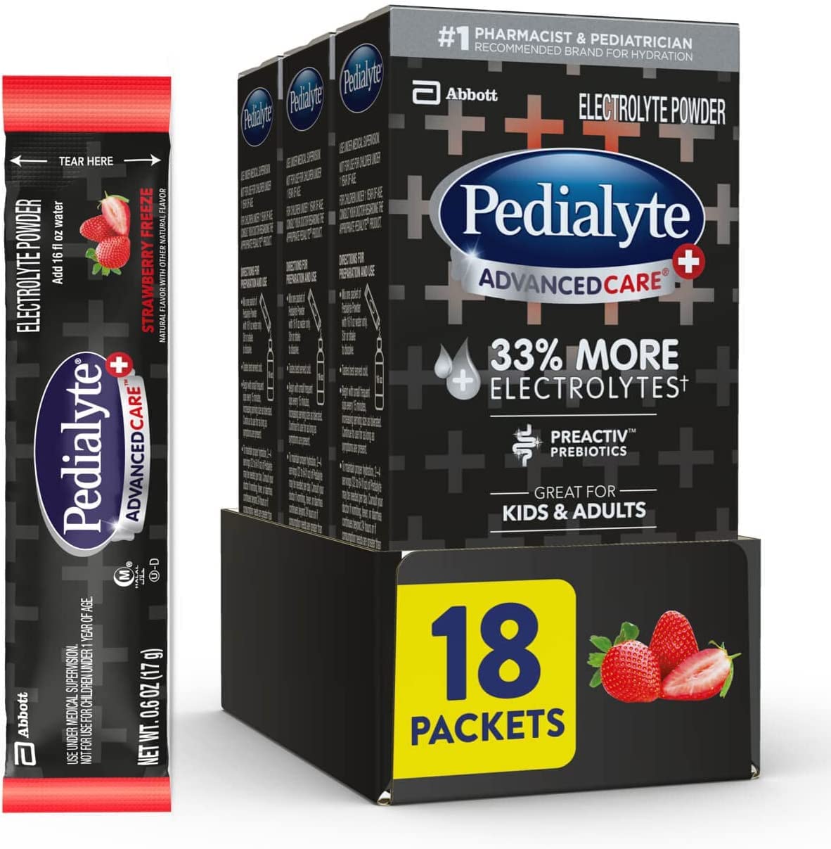 PEDIALYTE ADV PLUS LIQ CHRRY POMGR 4X1LT