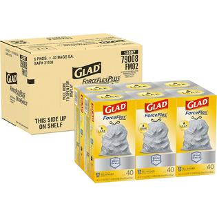 BAG GLAD TALL KITCHEN BG 6X40 FRS