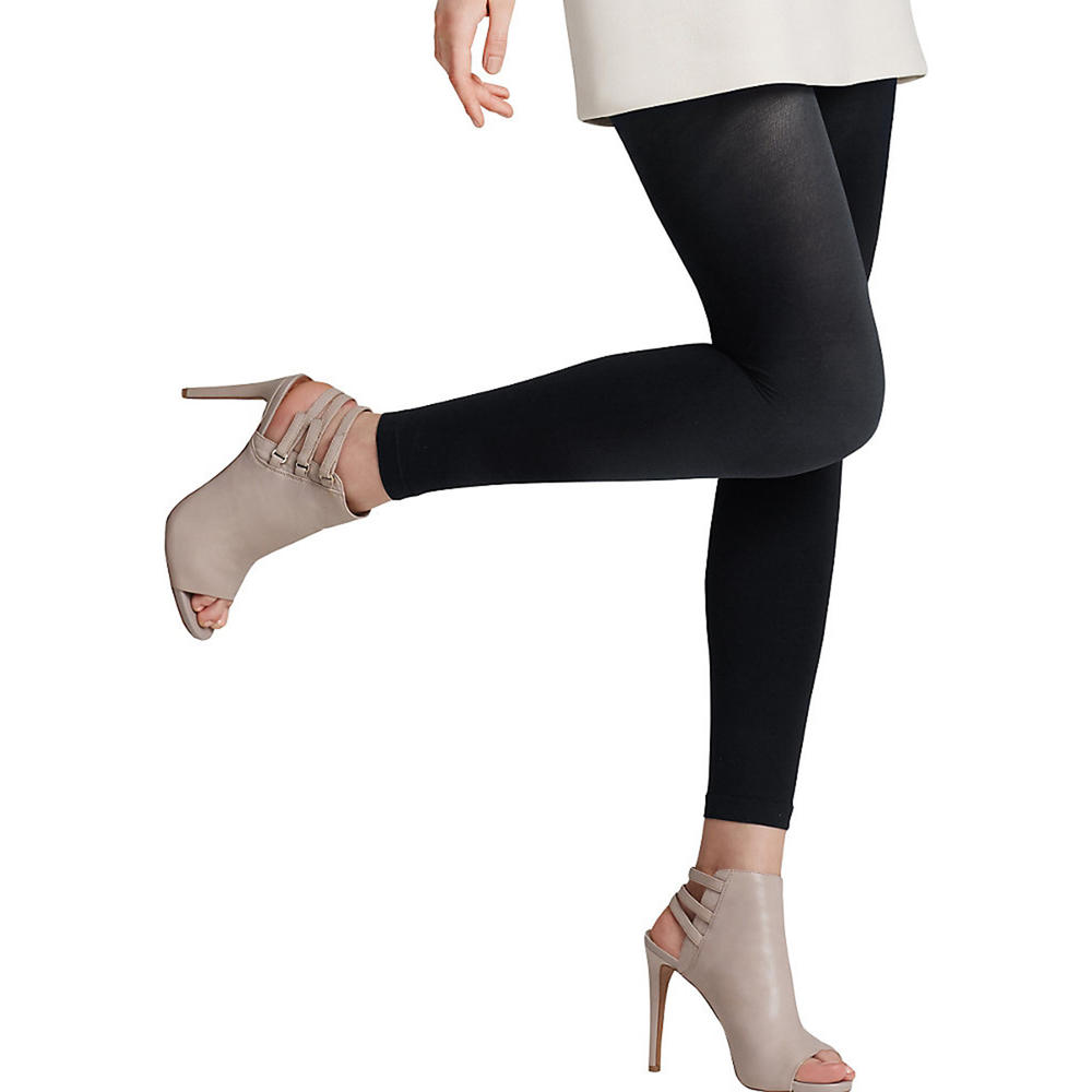GNP TIGHTS FOOTLESS OPQ 20-30MMHG BLK LG