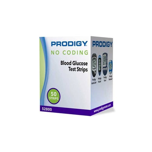 PRODIGY NO CODE TEST STRIP RETAIL 50CT