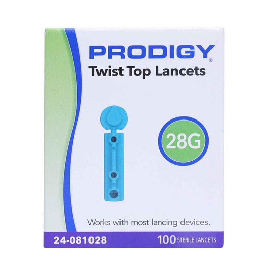 PRODIGY LANCET 28G TWIST TOP 100CT