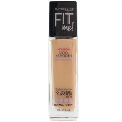 MAYBELLINE New York Fit Me Dewy + Smooth Foundation Makeup, 235 Pure Beige, 1 oz