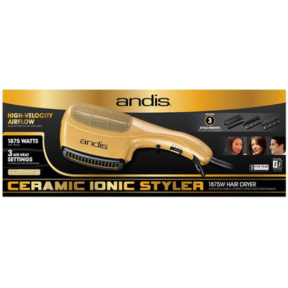 Andis At-Home Dryer Ceramic Ionic Styler 1875 Watt Gold