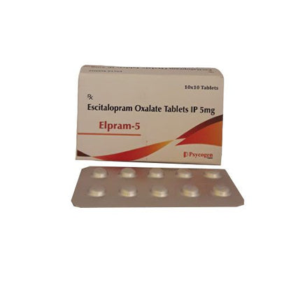 ESCITALOPRAM TB 5MG 1000