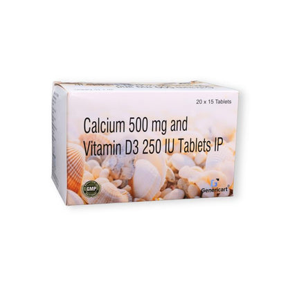 CALCIUM 500 W/VIT D3 TAB 100CT