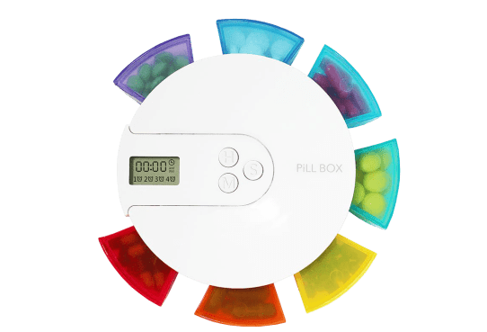 RAINBOW 7-SIDED PILL REMINDER