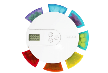 RAINBOW 7-SIDED PILL REMINDER