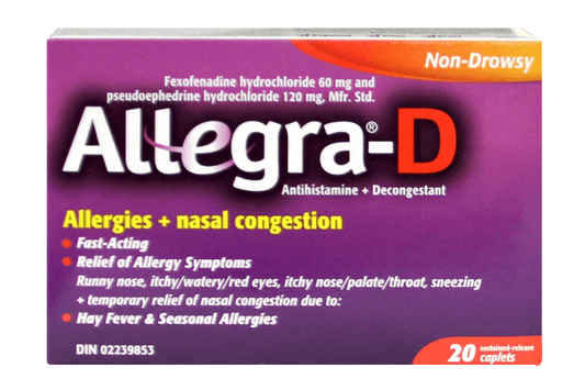 ALLEGRA D 12H TB120-60MG 20 ER ND