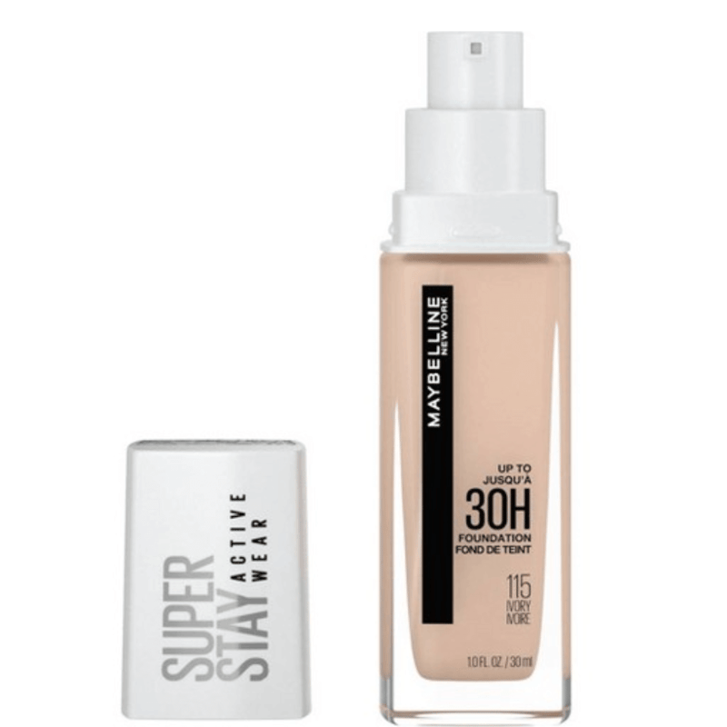 Maybelline Super Stay Full Coverage Liquid Foundation, 115 Ivory, 1 fl oz