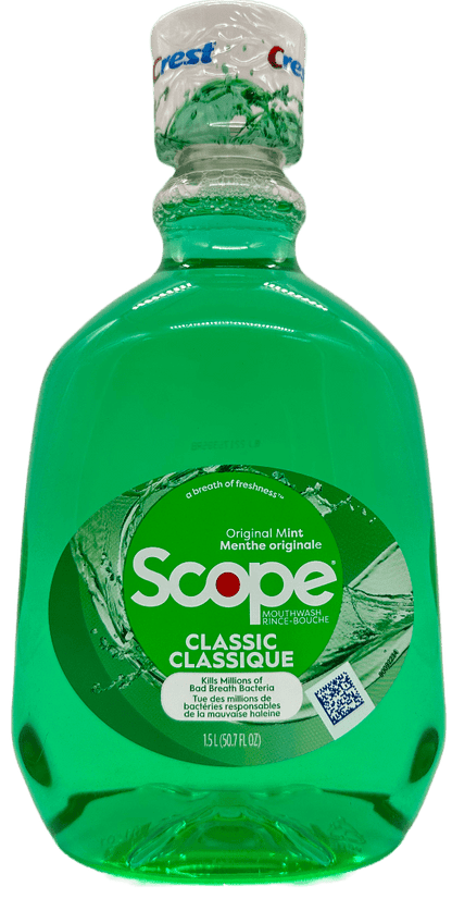 Crest + Scope Mouthwash - Original Mint, 1.2 oz