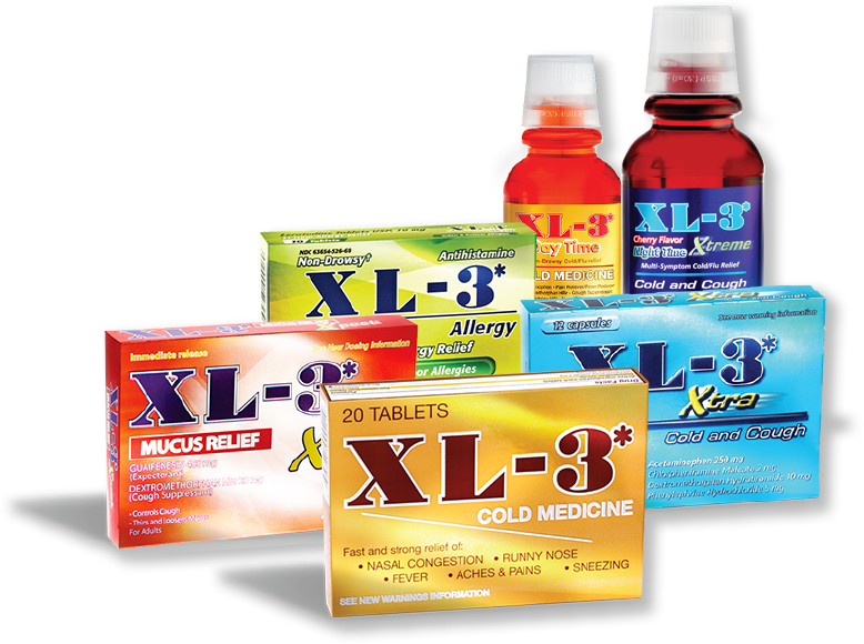 XL-3 Cold Medicine Tablets - 20ct