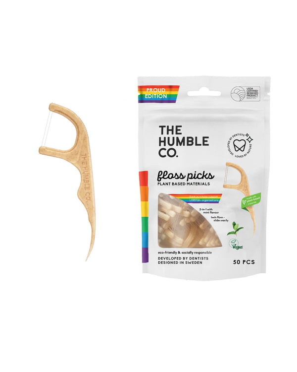 THE HUMBLE CO. FLOSS PICKS,MINT,KIDS