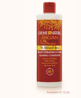 Creme Of Nature Argan Oil Creamy Hydration Co-Wash 12oz