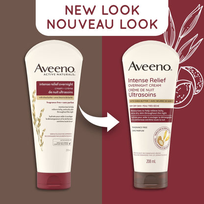 Aveeno Cream Intense Moisture Skin Relief Overnight 7.3oz