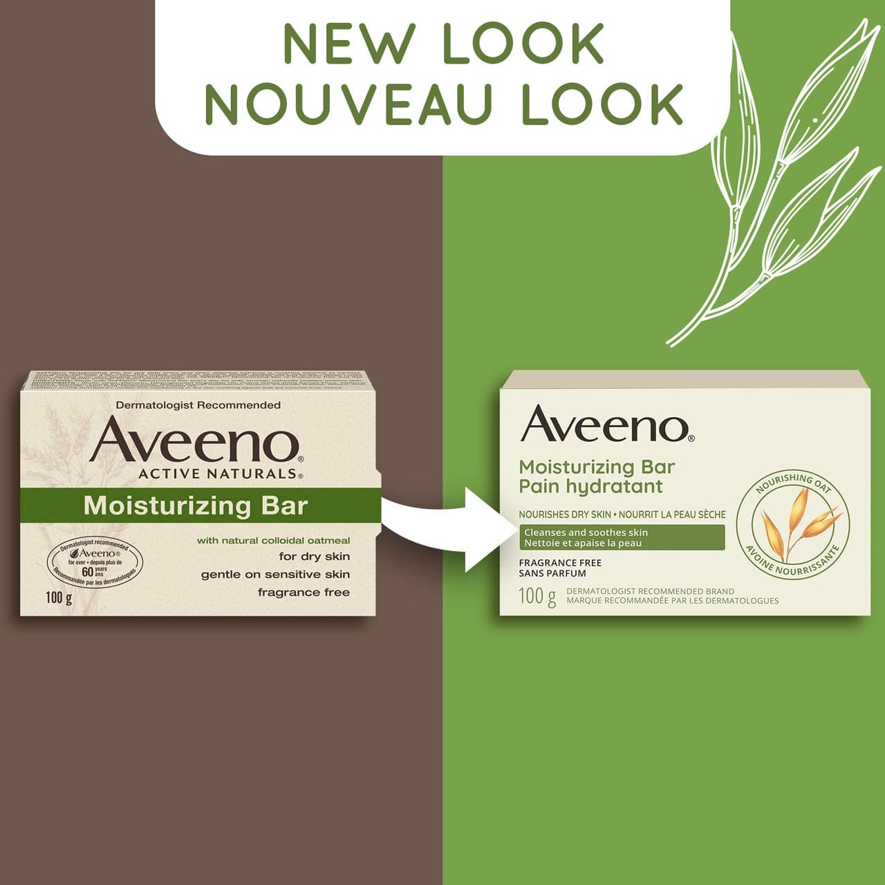 Aveeno Moisturizing Bar 3.5oz .