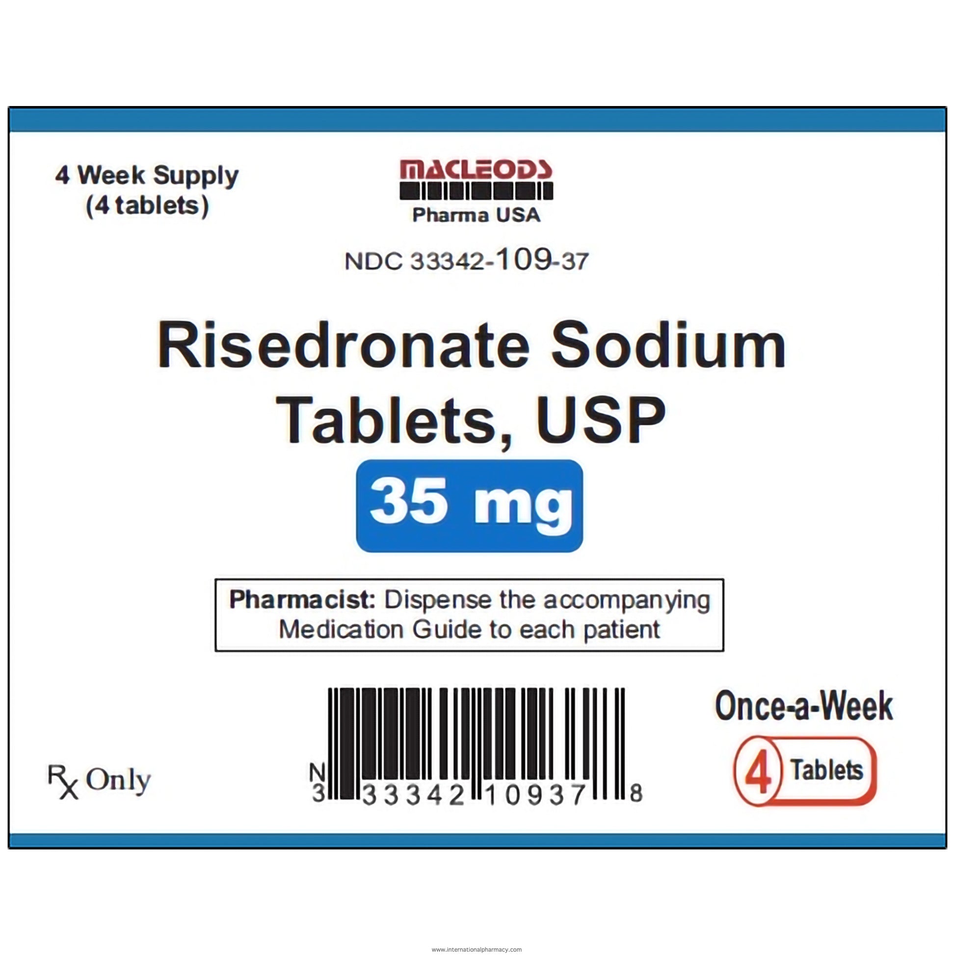 RISEDRONATE SODIUM TB 150MG 3UU
