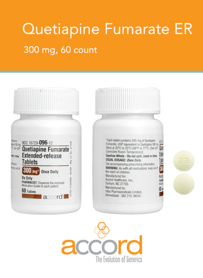 QUETIAPINE FUMARATE TB 300MG 1000