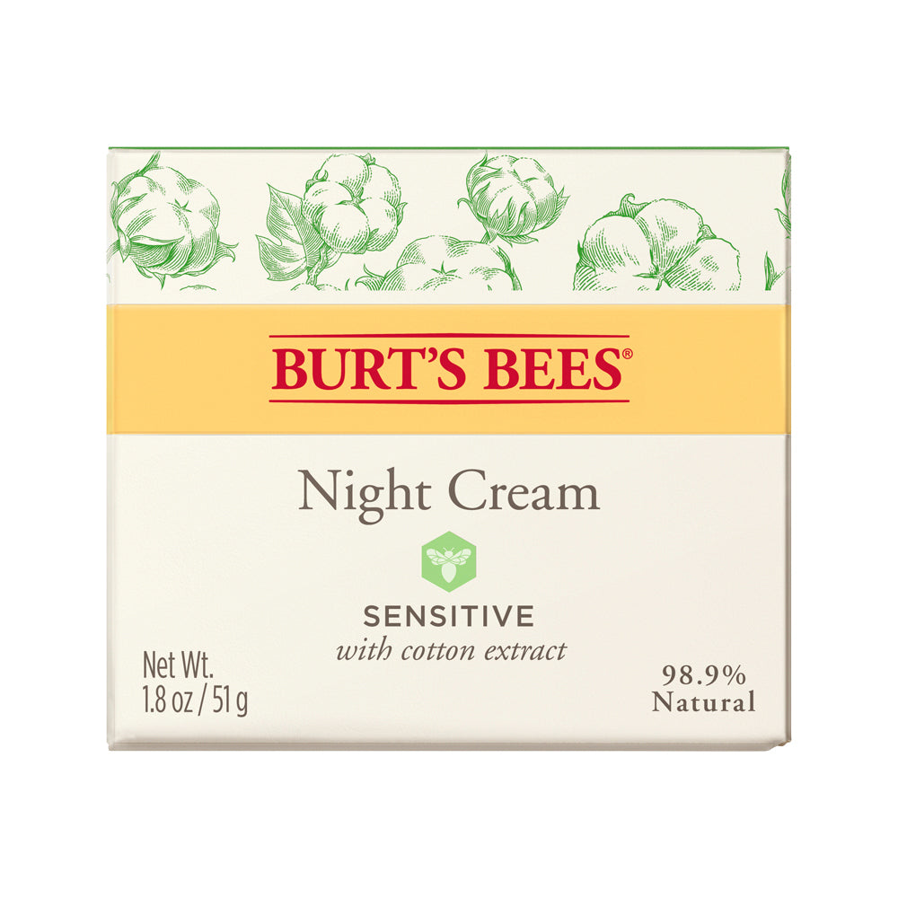 Burts Bees Night Cream 1.8oz Sensitive