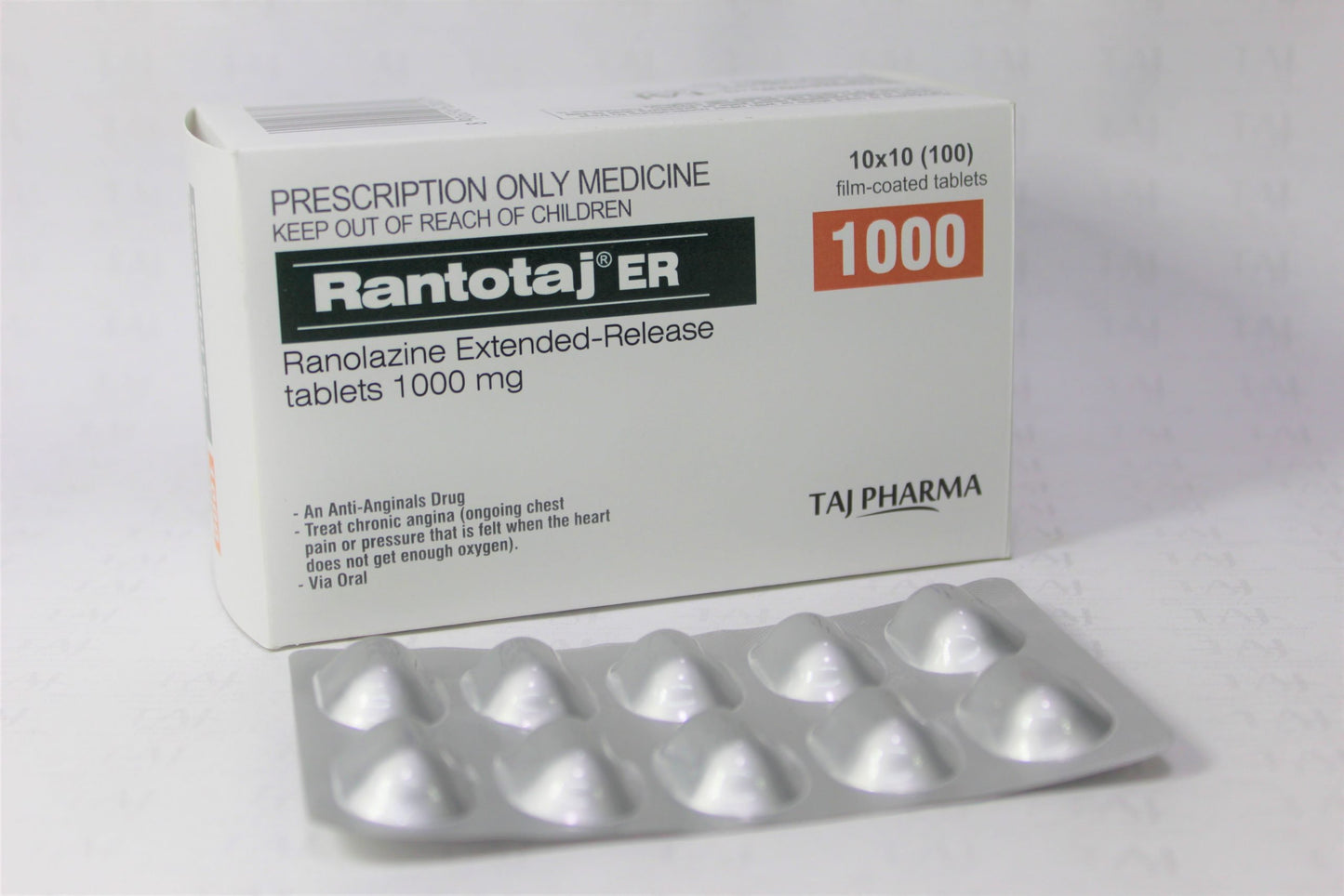 RANOLAZINE TB 1000MG 60 ER