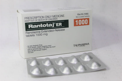 RANOLAZINE TB 1000MG 60 ER