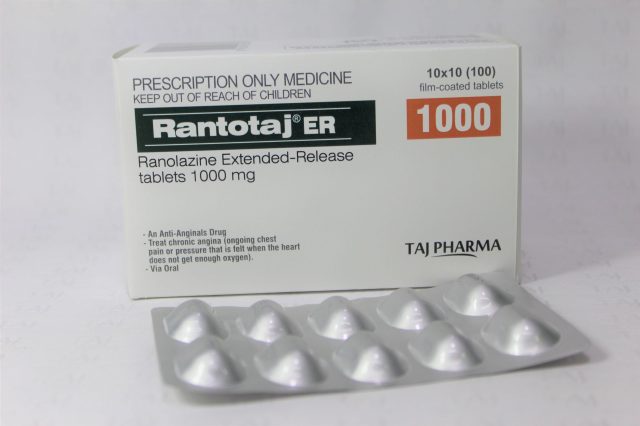 RANOLAZINE TB 1000MG 60UU ER