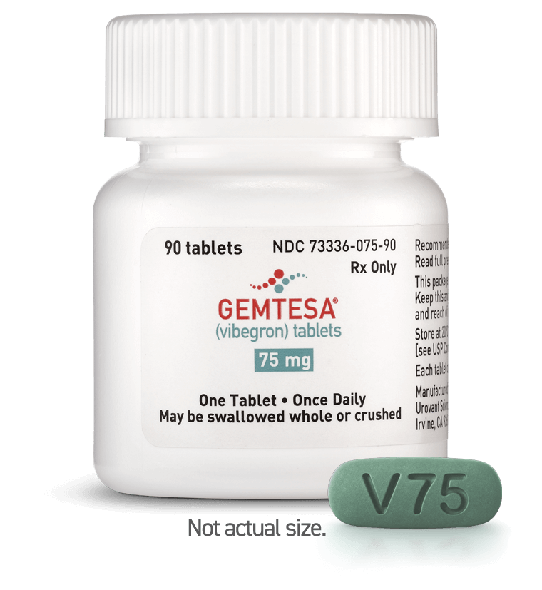GEMTESA TB 75MG 30 1/D