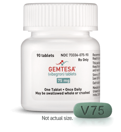GEMTESA TB 75MG 30 1/D