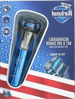 Barbasol Shaver Wet & Dry With Pop-Up Trimmer Rechargeable
