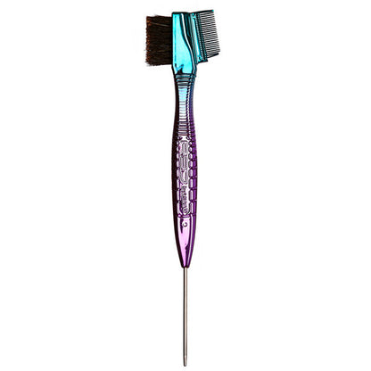 Kiss Red Chrome Edge Brush Pin Tail (36in) Gold