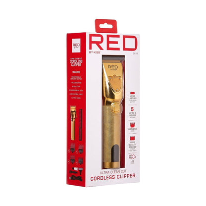 Kiss Red Clipper Ultra Clean Cut Cordless