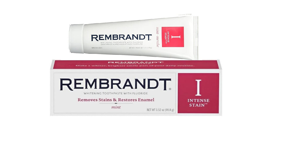 Rembrandt Toothpaste Whitening Intense Stain Mint 3.5oz