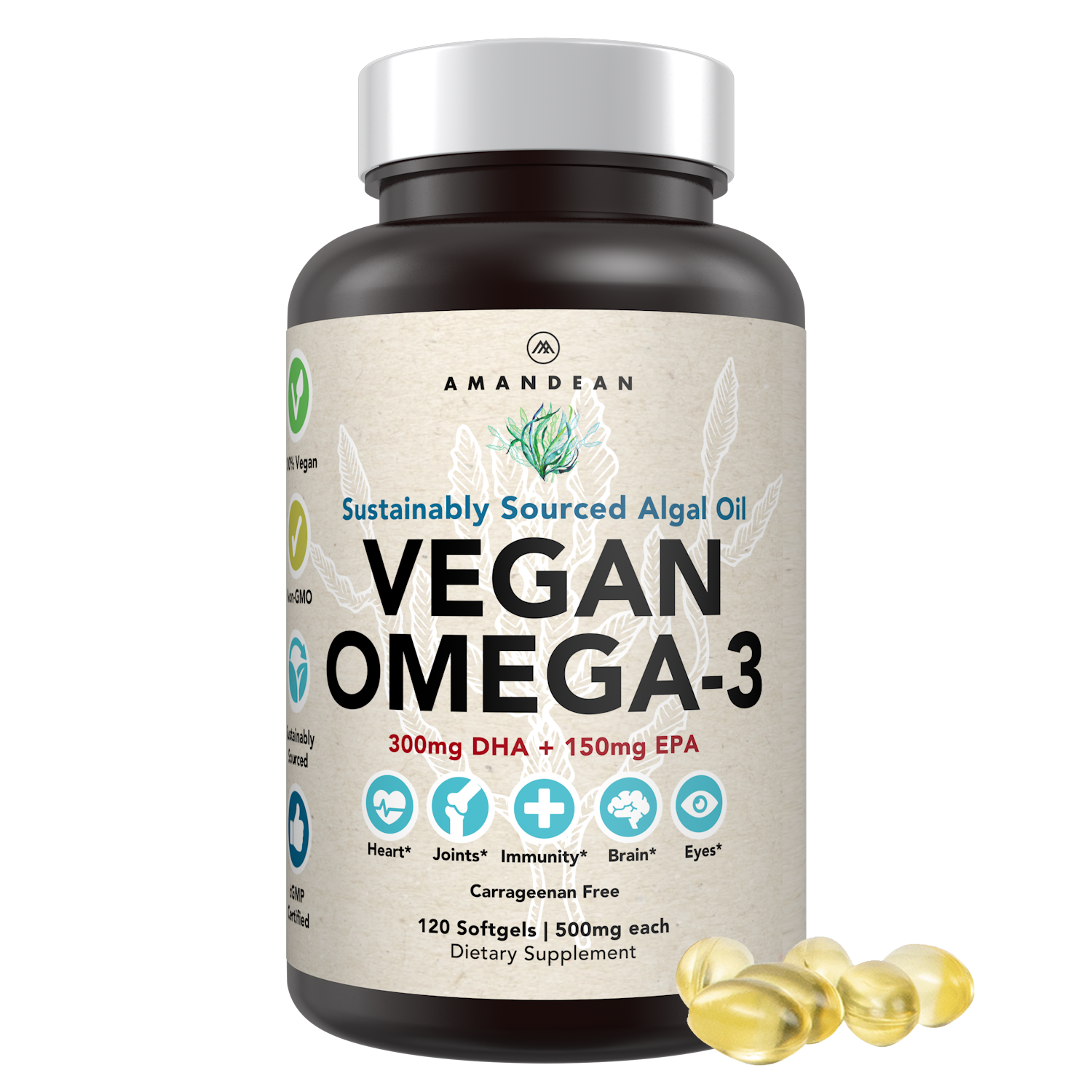 OMEGA-3,DHA-EPA,VEGAN,LMN