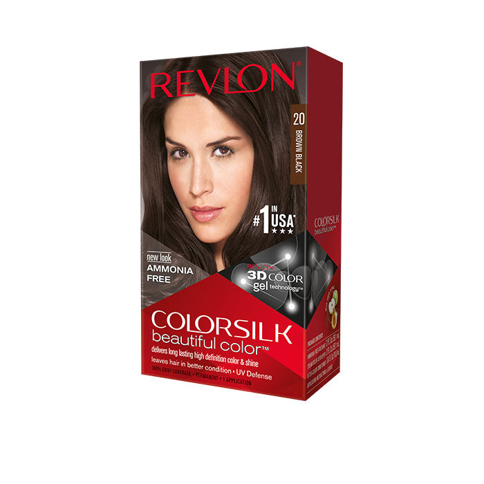 REVLON COLORSILK 20 BRN BLK HC 1CT