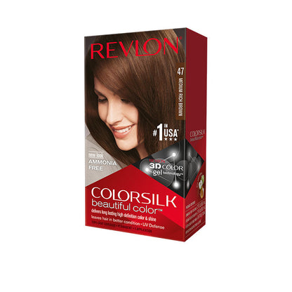 REVLON COLORSILK 47 MED WARM BRN H/C 1CT