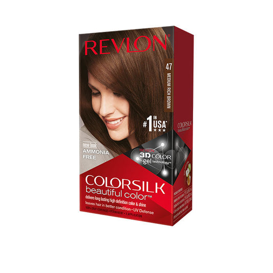 REVLON COLORSILK 47 MED WARM BRN H/C 1CT