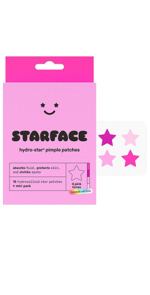 STARFACE Hydro-Star Pimple Patches - Pink Star, 32 count
