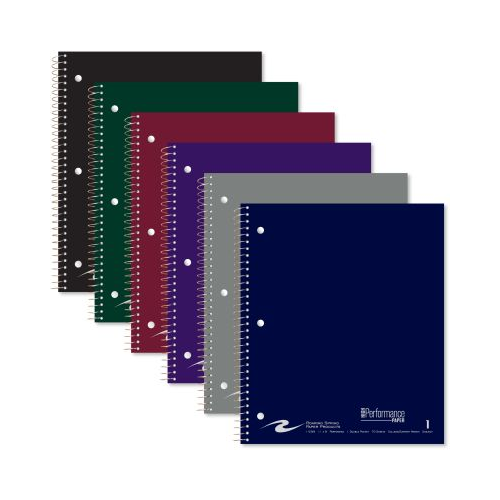 Roaring Spring 11"x9" Law Ruled Spiral Notebook, 3" Summary Margin, 20# Paper, Assorted Colors