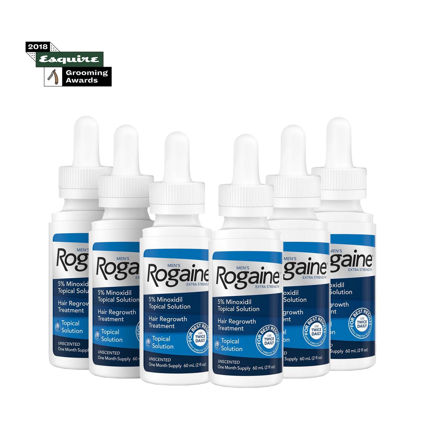 ROGAINE MEN X/STR UNSCENTED SOLUTION 2OZ