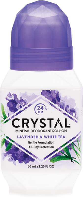 Crystal Deodorant Roll-On 2.25oz Lavender/White Tea