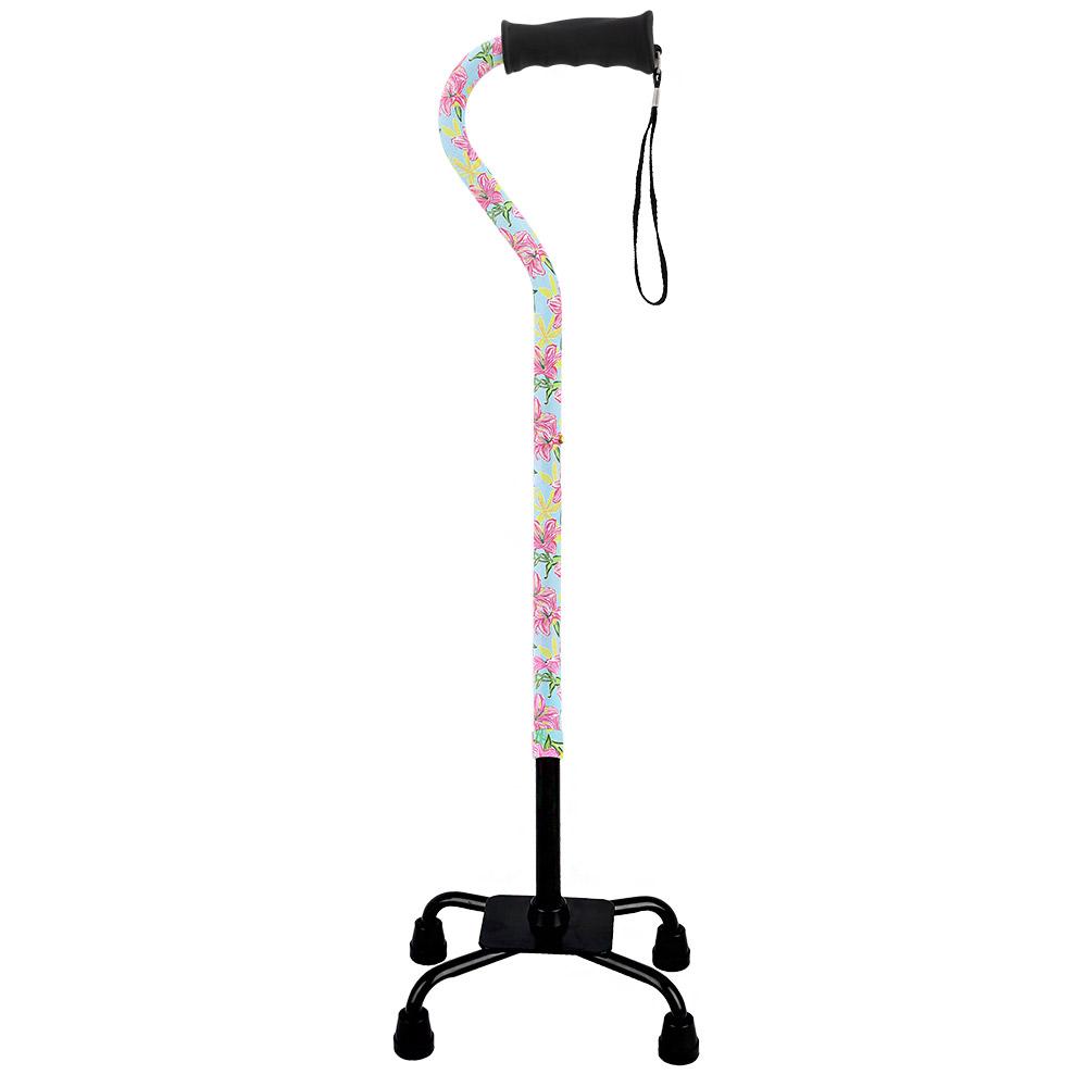 CANE EQ OFFST 1 PINK W/STP
