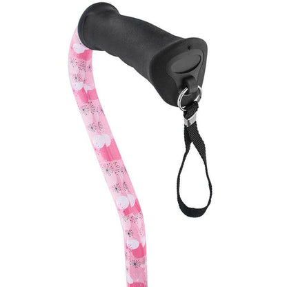 CANE EQ OFFST 1 PINK W/STP