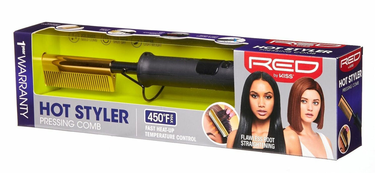 Kiss Red Hot Styler Pressing Comb