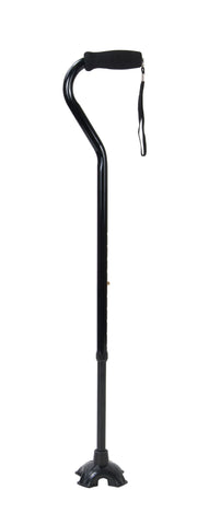 CANE TIP EQ 4 QUAD 5/8N GREY