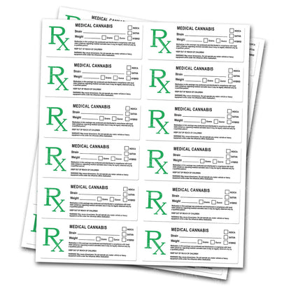 RX LABEL NO ALCOHOL RED 1000 CT