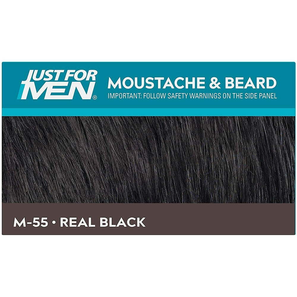 Just For Men Mustache & Beard #M-55 Real Black Color Gel
